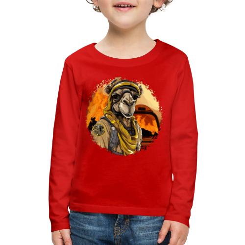 Camel Firefighter - Kids' Premium Long Sleeve T-Shirt