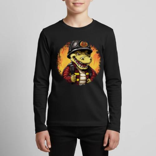 Fireman crocodile - Kids' Premium Long Sleeve T-Shirt