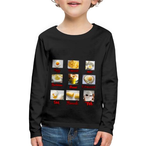 Egg Mood Chart - Kids' Premium Long Sleeve T-Shirt