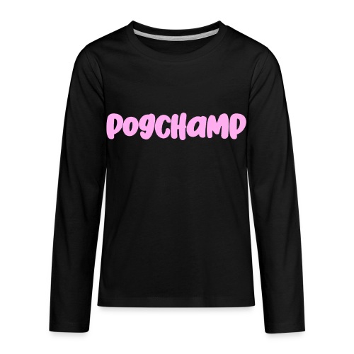 Pogchamp Logo - Kids' Premium Long Sleeve T-Shirt