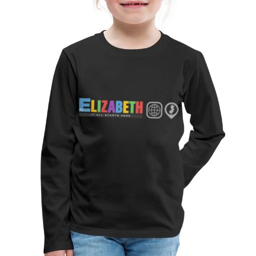 Elizabeth It All Starts Here Logo Traveler NJ - Kids' Premium Long Sleeve T-Shirt