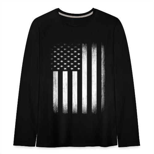 US Flag Distressed - Kids' Premium Long Sleeve T-Shirt