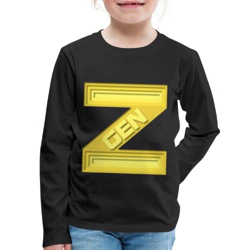 Young and yellow Generation Z - Kids' Premium Long Sleeve T-Shirt