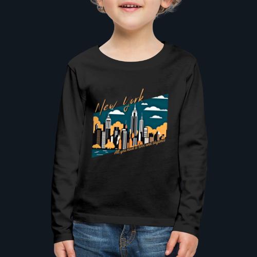 New York All you need is love and skylines - Kids' Premium Long Sleeve T-Shirt