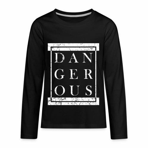 DANGEROUS - Grunge Block Box Gift Ideas - Kids' Premium Long Sleeve T-Shirt