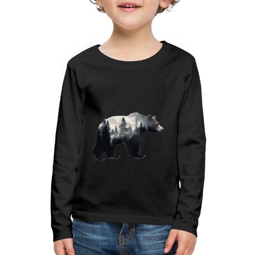 Forest Within the Bear - Kids' Premium Long Sleeve T-Shirt