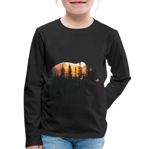 Bear: Sunset Guardian - Kids' Premium Long Sleeve T-Shirt