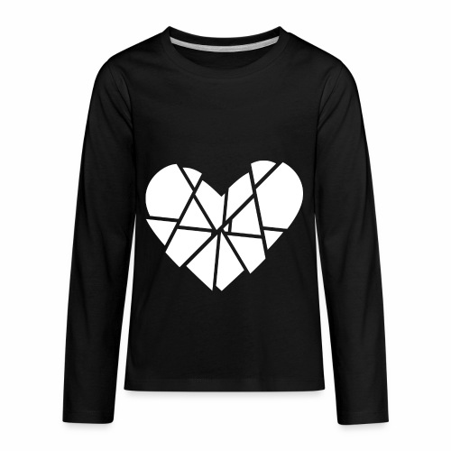 Heart Broken Shards Anti Valentine's Day - Kids' Premium Long Sleeve T-Shirt
