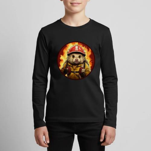 Hedgehog Firefighter - Kids' Premium Long Sleeve T-Shirt