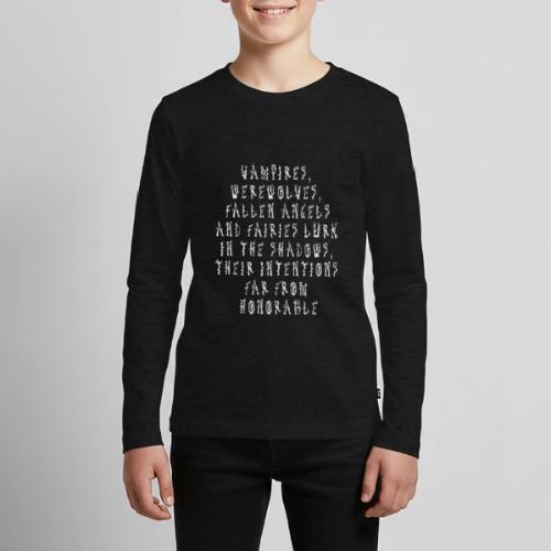 Vampires, werewolves, fallen angels and fairies lu - Kids' Premium Long Sleeve T-Shirt