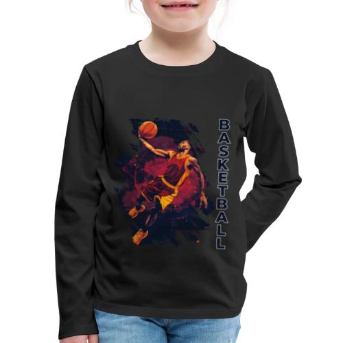 Basketball Charge - Kids' Premium Long Sleeve T-Shirt