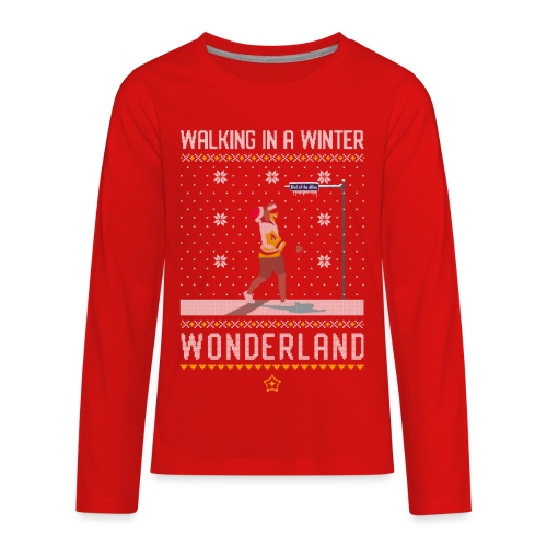 2018_Walking Winter Wonde - Kids' Premium Long Sleeve T-Shirt