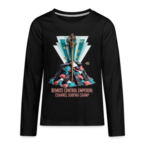 Remote Control Emperor T Shirt - Kids' Premium Long Sleeve T-Shirt