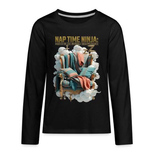 Nap Time Ninja T Shirt - Kids' Premium Long Sleeve T-Shirt