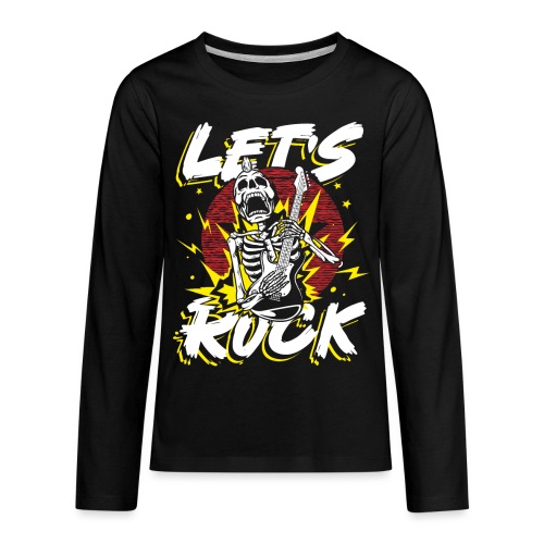 Let's rock | heavy metal skull - Kids' Premium Long Sleeve T-Shirt
