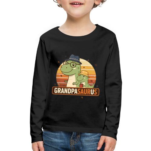 GrandpaSaurus Sunset Duo - Kids' Premium Long Sleeve T-Shirt