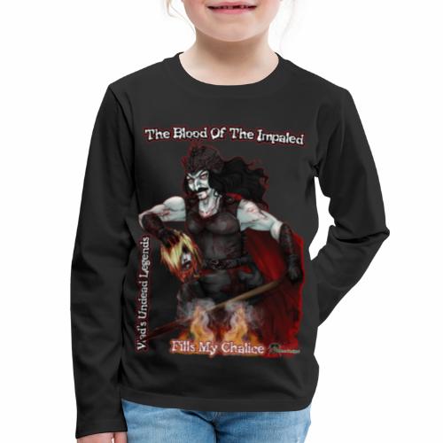 Vlad The Impaler CloseUp Flamed - Kids' Premium Long Sleeve T-Shirt