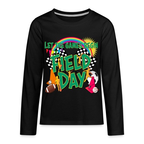 Field Day Games for SCHOOL - Kids' Premium Long Sleeve T-Shirt