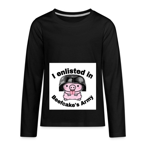 I enlisted in Beefcake's Army - Kids' Premium Long Sleeve T-Shirt