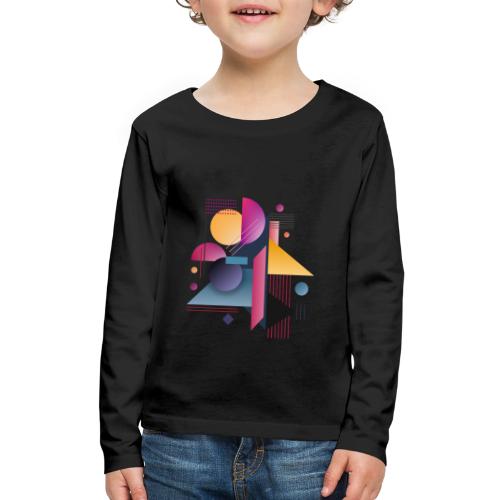 Color Pulse Geometry - Kids' Premium Long Sleeve T-Shirt