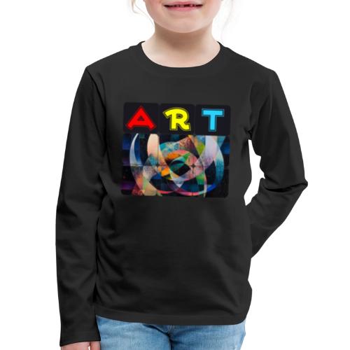Art of Stripes and Shades - Kids' Premium Long Sleeve T-Shirt