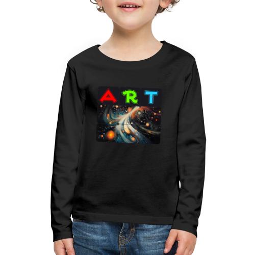 Swirls of Colorful Art - Kids' Premium Long Sleeve T-Shirt