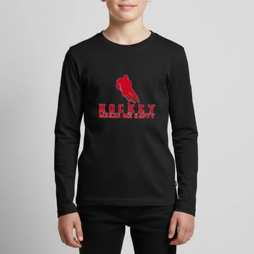Hockey makes me happy - Kids' Premium Long Sleeve T-Shirt