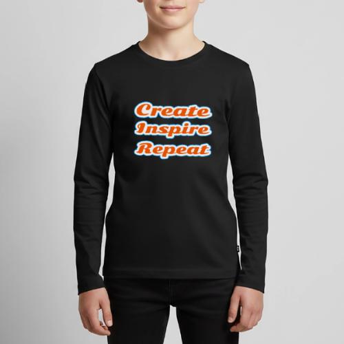 Create, Inspire, Repeat — Artist Life Script - Kids' Premium Long Sleeve T-Shirt