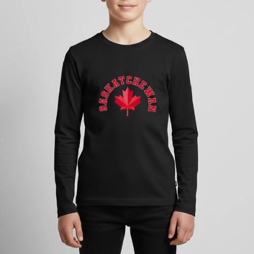 Saskatchewan with maple leaf - Kids' Premium Long Sleeve T-Shirt