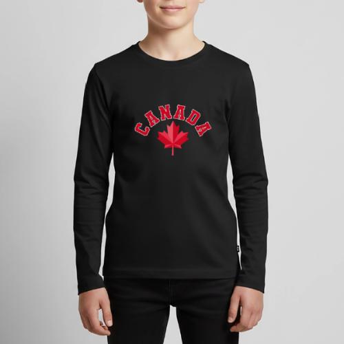 Canada with maple leaf - Kids' Premium Long Sleeve T-Shirt