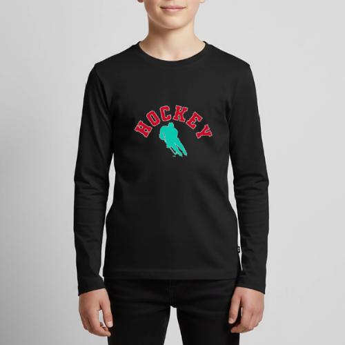 Hockey Player Silhouette - Kids' Premium Long Sleeve T-Shirt