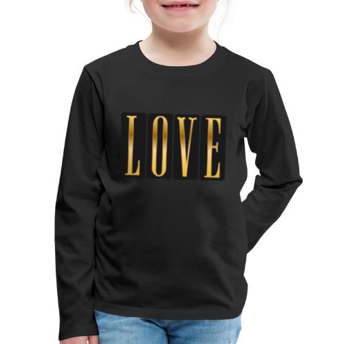 Golden Love - Kids' Premium Long Sleeve T-Shirt