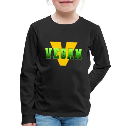 Vegan Energy V - Kids' Premium Long Sleeve T-Shirt