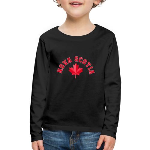 Nova Scotia with maple leaf - Kids' Premium Long Sleeve T-Shirt