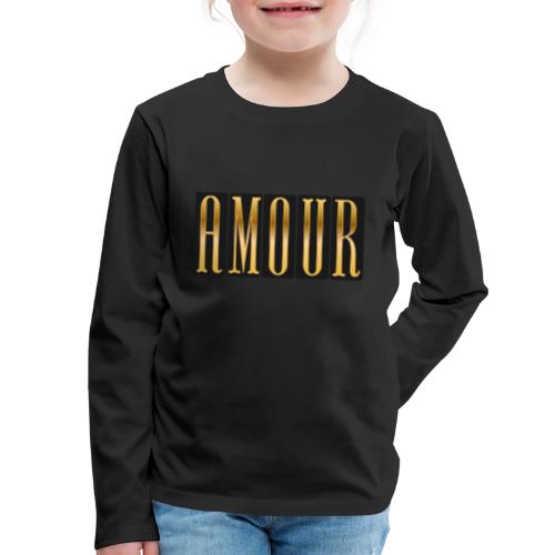 Golden Love - Kids' Premium Long Sleeve T-Shirt
