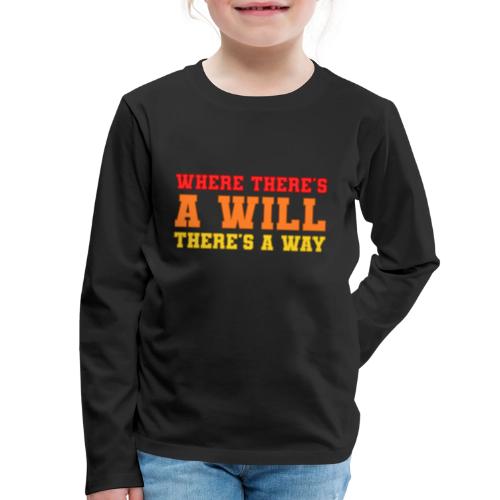 Willpower Wins - Kids' Premium Long Sleeve T-Shirt