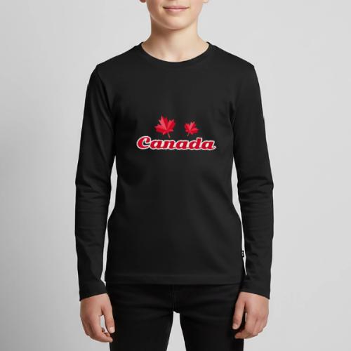 Canada with two maple leaves - Kids' Premium Long Sleeve T-Shirt