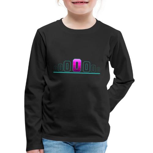 Letter O – Capital Varsity Alphabet Monogram - Kids' Premium Long Sleeve T-Shirt