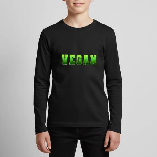 Green Wave Vegan - Kids' Premium Long Sleeve T-Shirt