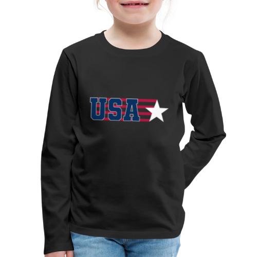 Star Stripe USA - Kids' Premium Long Sleeve T-Shirt