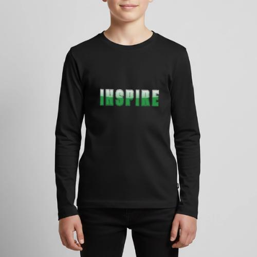 Inspire Word Art Design - Kids' Premium Long Sleeve T-Shirt
