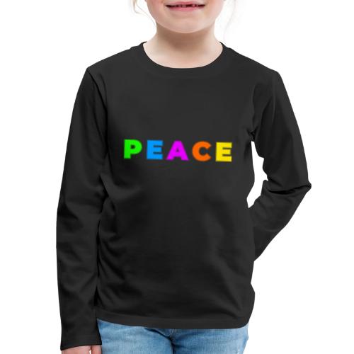 Peace in Every Color - Kids' Premium Long Sleeve T-Shirt