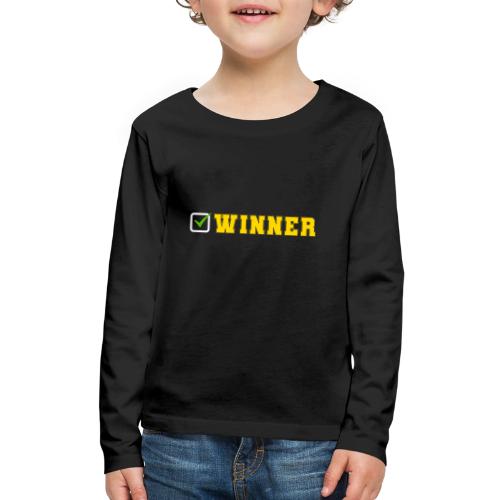 Crowned to Win - Kids' Premium Long Sleeve T-Shirt