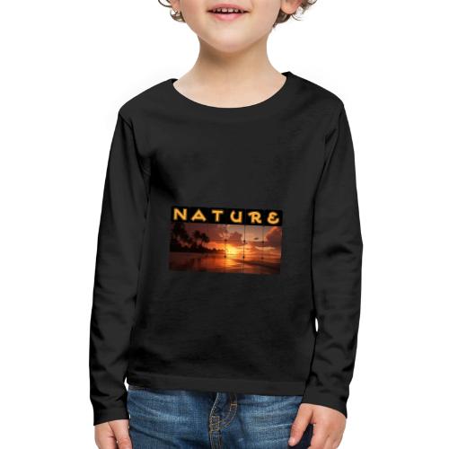 Nature: Sunset Serenity - Kids' Premium Long Sleeve T-Shirt