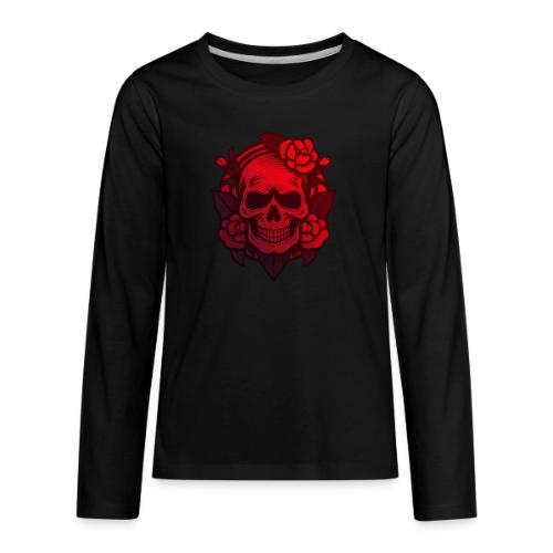 Dia de los Muertos - skull - Kids' Premium Long Sleeve T-Shirt