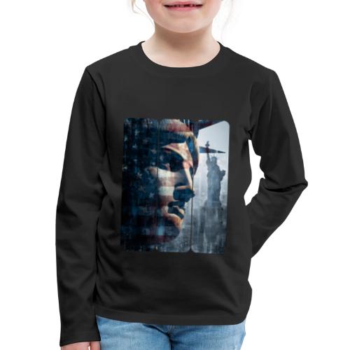 USA: Liberty in Three Visions - Kids' Premium Long Sleeve T-Shirt