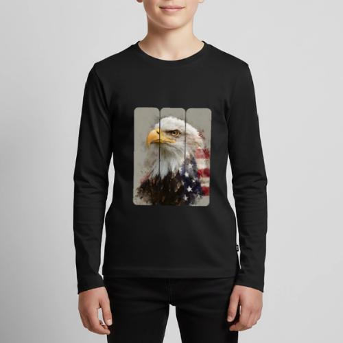 USA: Eagle of the Free - Kids' Premium Long Sleeve T-Shirt
