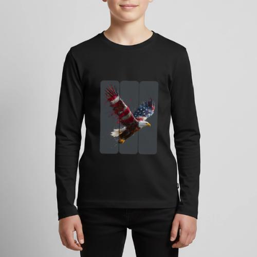 USA: Freedom in Flight - Kids' Premium Long Sleeve T-Shirt