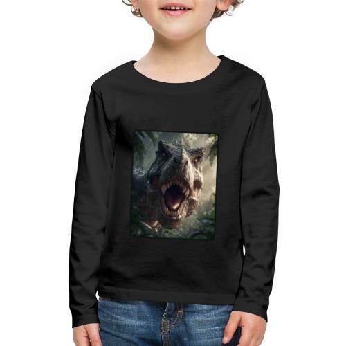T Rex Jungle Roar Design - Kids' Premium Long Sleeve T-Shirt