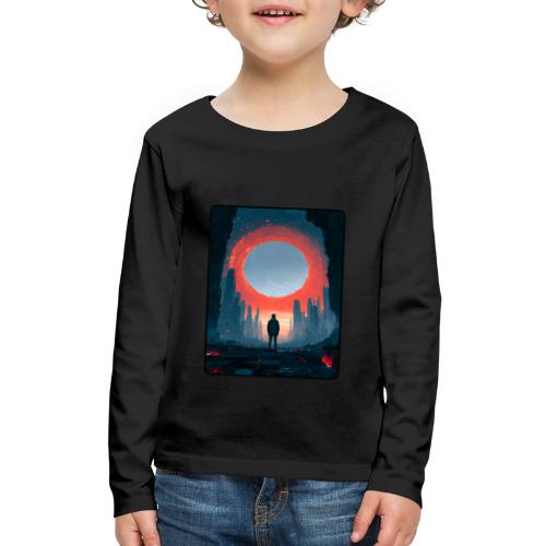 Cosmic Portal Future City Design - Kids' Premium Long Sleeve T-Shirt